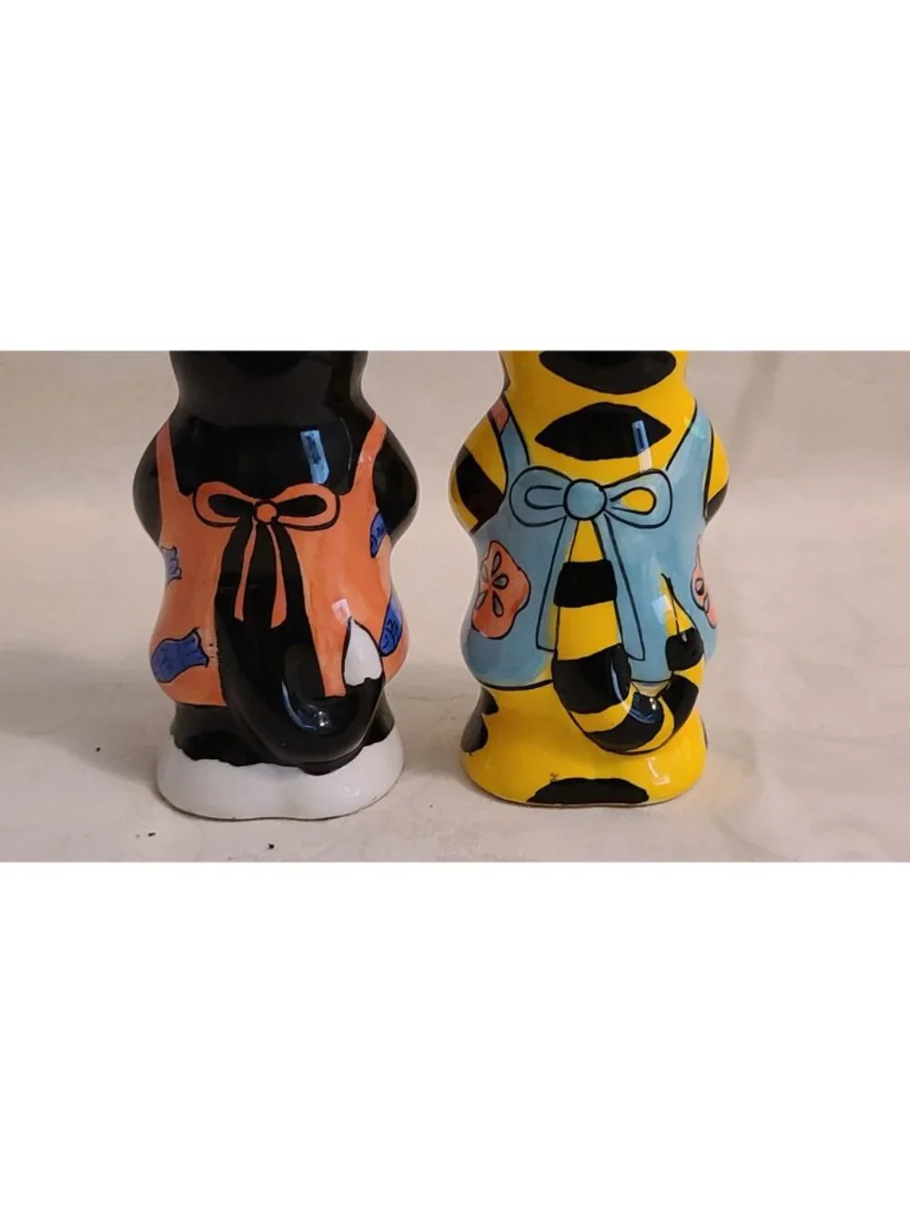 Candace Reiter Catzilla Chef Cat SALT and PEPPER Shakers